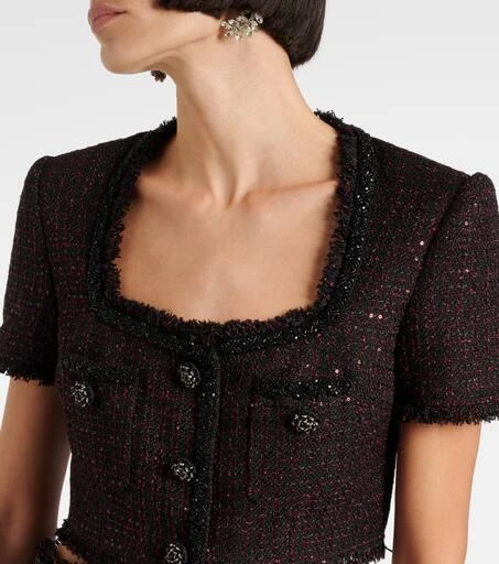 Self Portrait Tweed top 4