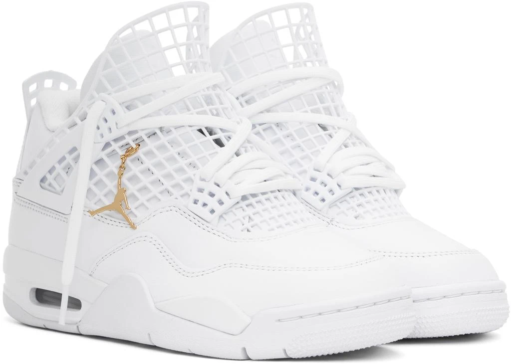 Jordan White Air Jordan 4 Net Sneakers 4