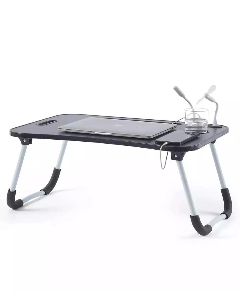 Nestl Foldable 
Lightweight Lap Desk with USB Ports - Ideal for Working, Reading, or Eating -
