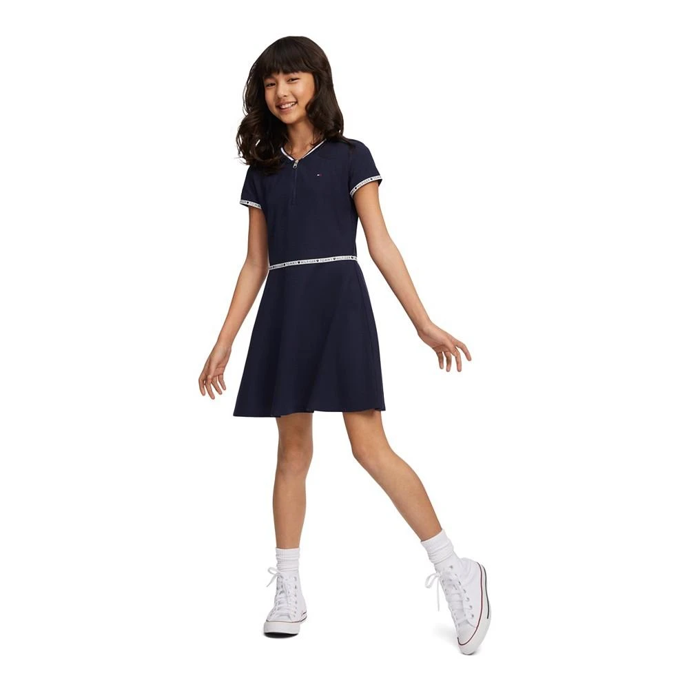 Tommy Hilfiger Little Girls Quarter Zip Dress
