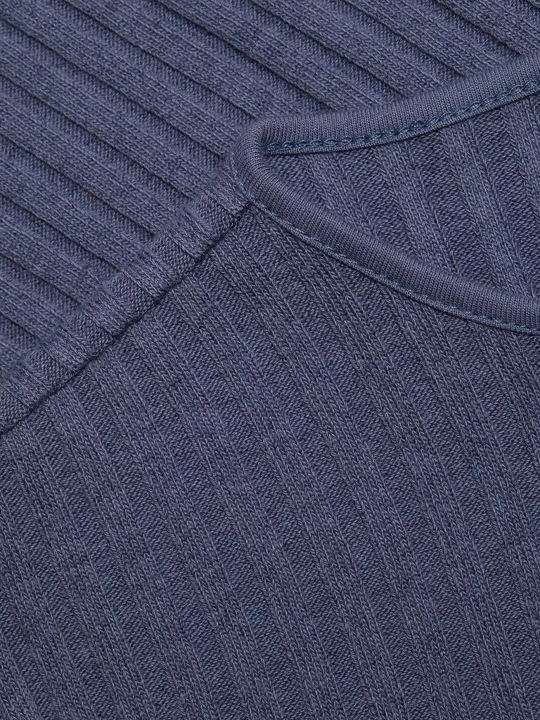 Vince Rib-Knit Henley Top 5