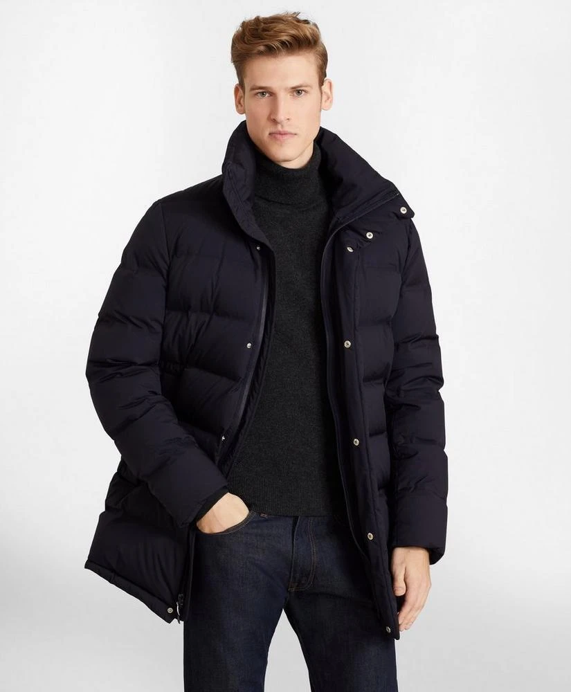 Brooks Brothers Quilted Down Long Puffer Coat 1