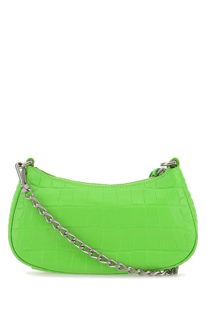 Balenciaga Fluo green leather Le Cagole mini handbag