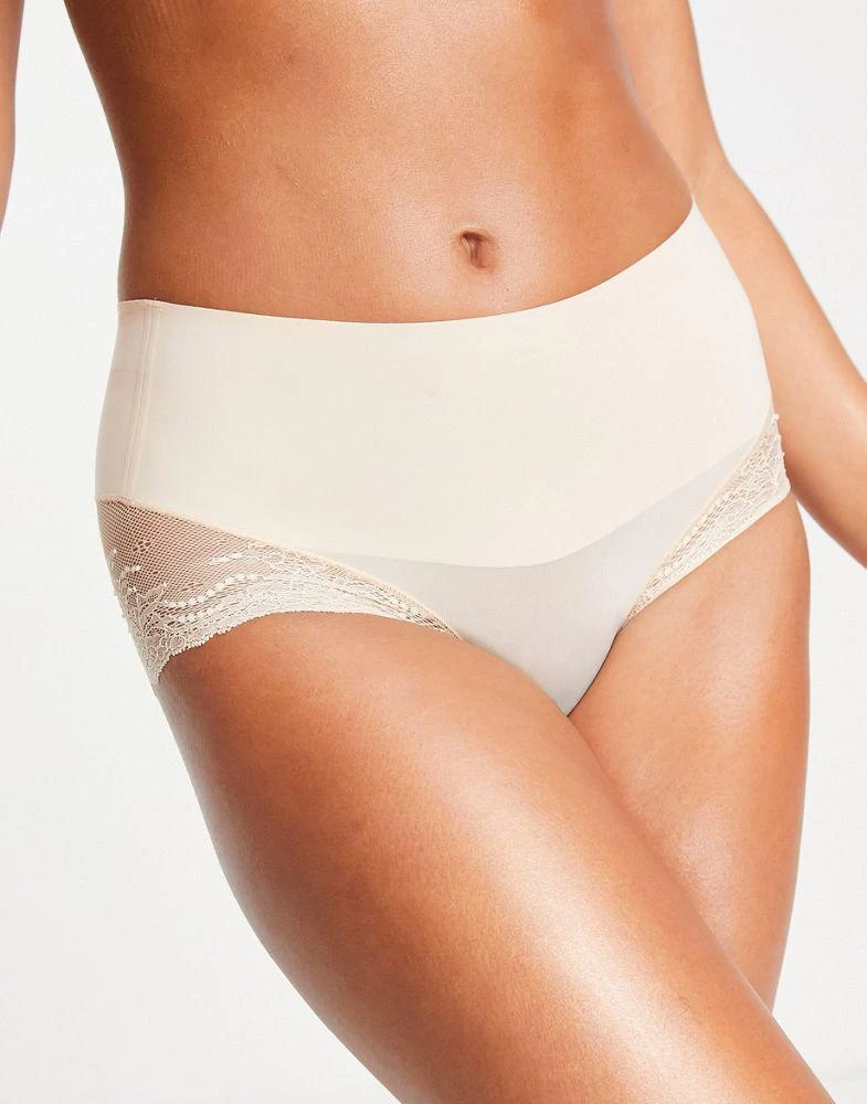 SPANX SPANXsupersmooth Undietectable lace hipster brief in beige 3
