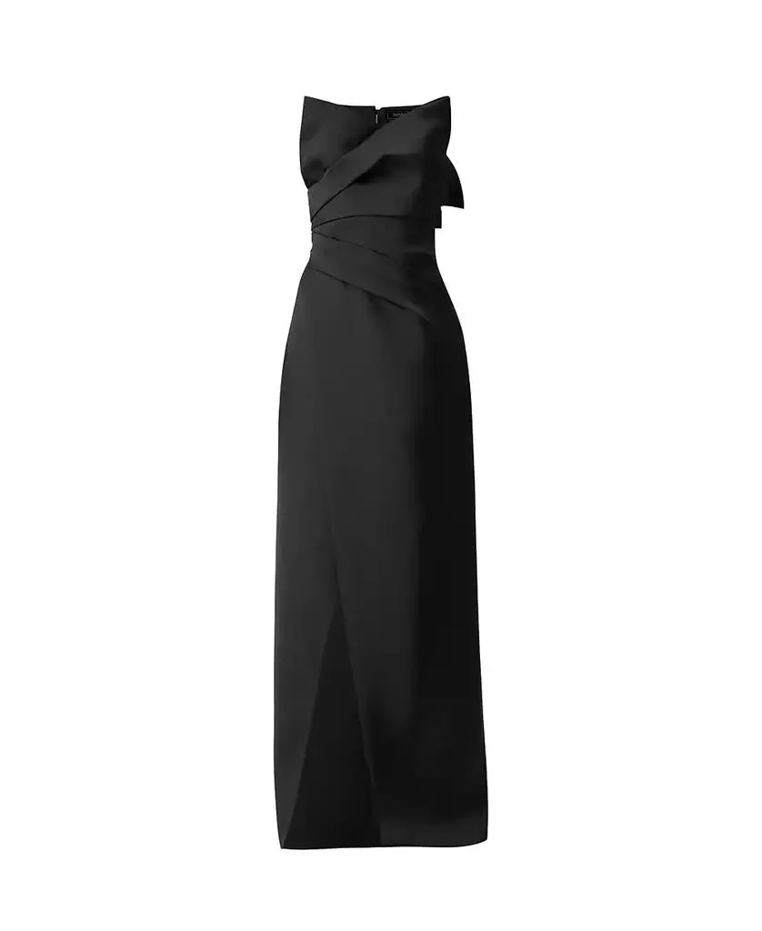 Ivonne Women's Strapless Gown With Front Leg Opening 5