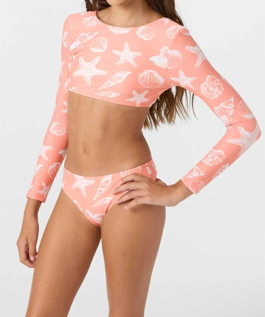 O
Neill O
Neill - Girls Sandy Seashells Long-sleeve Crop Top Set
