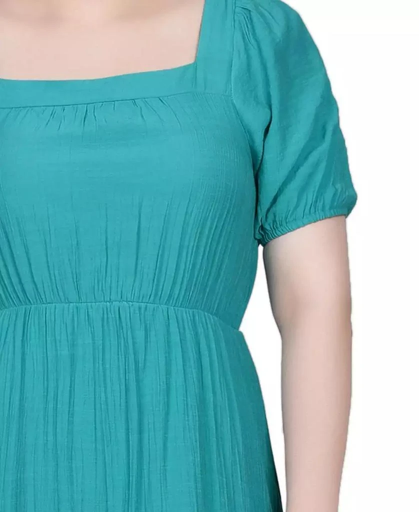 NY Collection Petite Short Sleeve Tiered Midi Dress 7