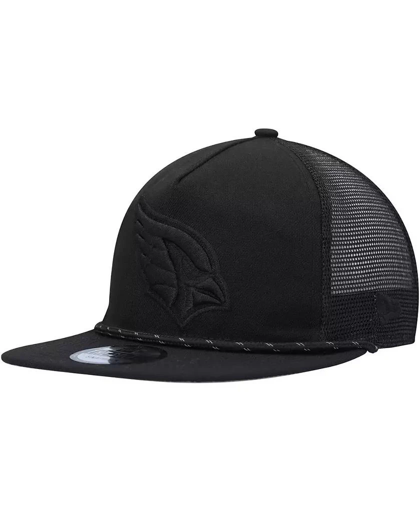 New Era Men's Black Arizona Cardinals Illumination Golfer Snapback Trucker Hat 1