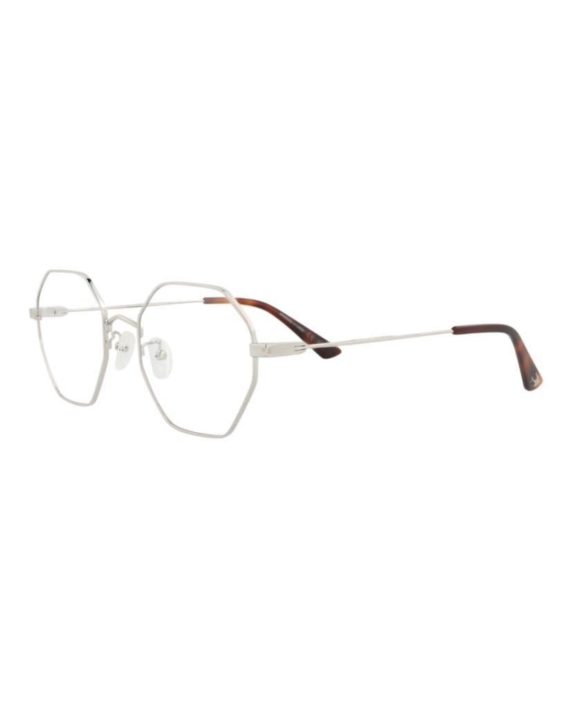 Alexander McQueen Square-Frame Metal Optical Frames