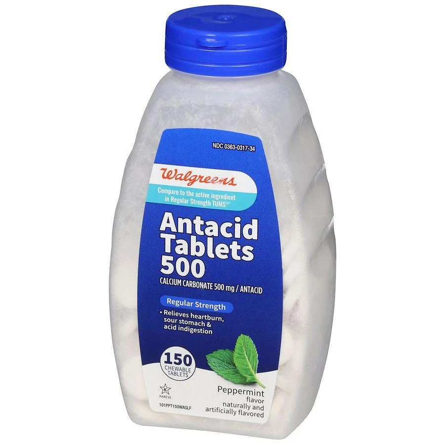 Walgreens Antacid Tablets 500 Regular Strength 3