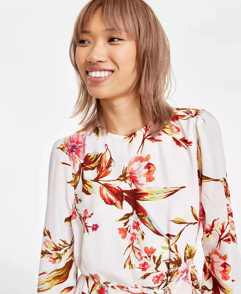 Shop Juniors' Floral-Print Braided-Belt Long-Sleeve Dress on Sale at  BeyondStyle  Get 32% Off Juniors' Floral-Print Braided-Belt Long-Sleeve  Dress with Limited-Time Flash Deals, Exclusive Discounts, and Special  Offers. Enjoy Unbeatable Savings on