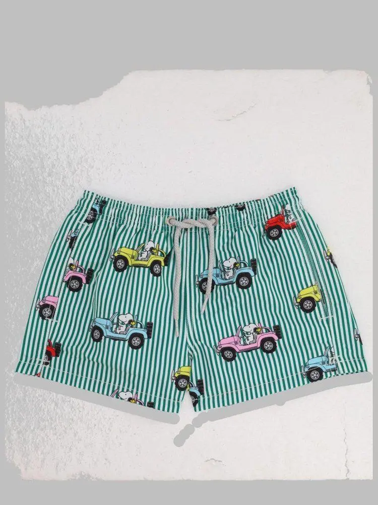 Mc2 Saint Barth Mc2 Saint Barth Kids Jean Snoopy Print Swimwear