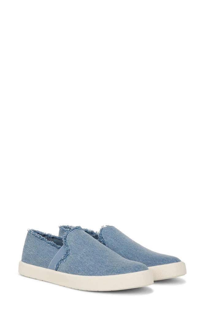 Vince Preston Frayed Denim Slip-On Sneaker 9