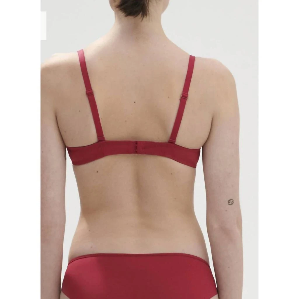 Aubade Saga Triangle Contour Push Up Bra In Lipstick Red 4
