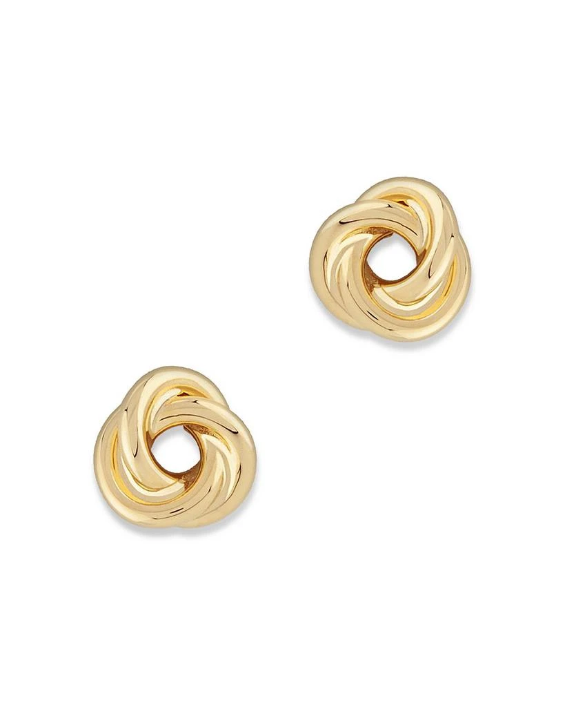 Bloomingdale's Small Love Knot Stud Earrings in 14K Yellow Gold 1