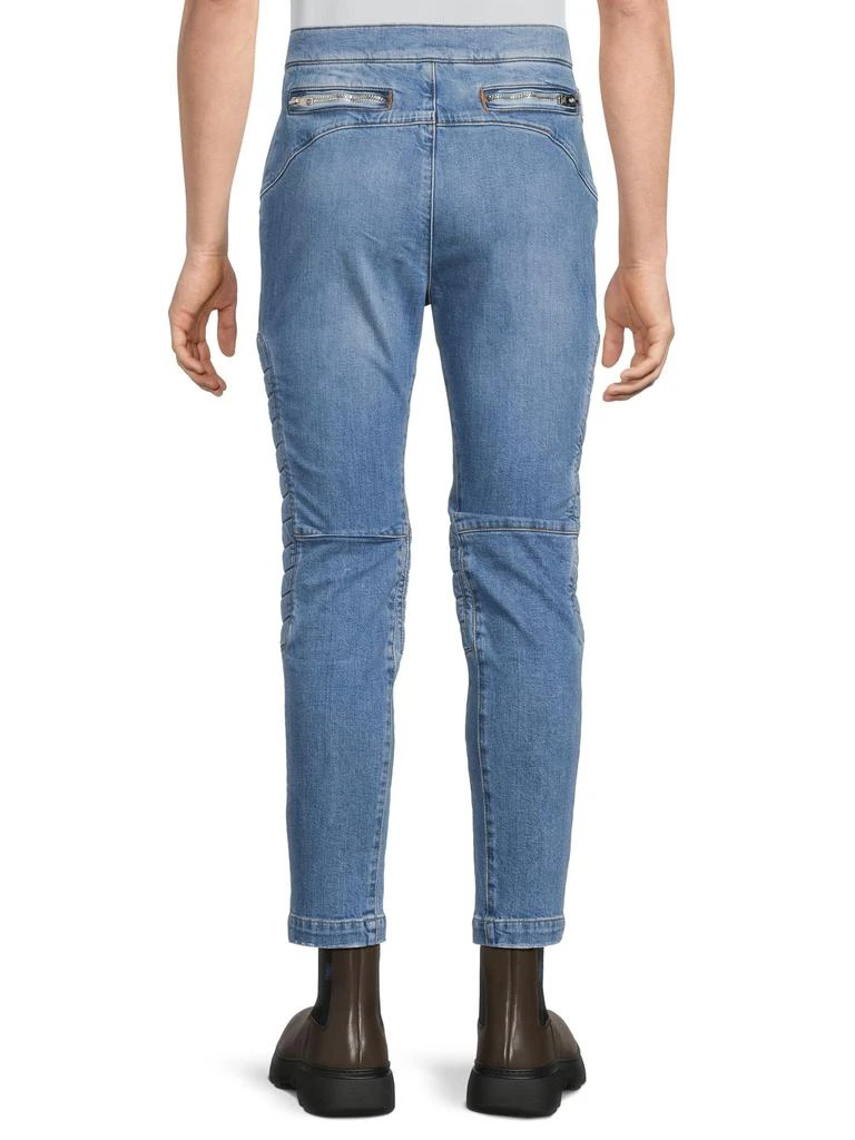 Balmain Knee-Pad Faded Jeans 2