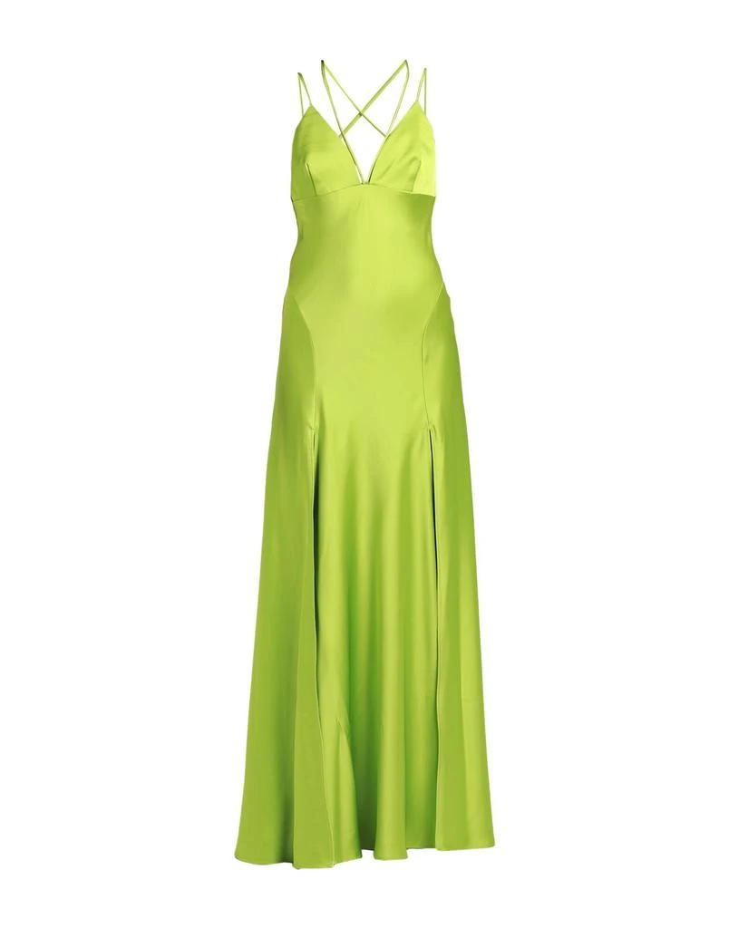 green club dresses for sale Giovanna Lime Green Asymmetric Maxi Dress With Wrap Skirt – Club L London main image 0