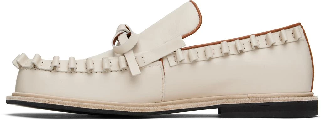 JW Anderson Off-White Ruffle Loafers 3