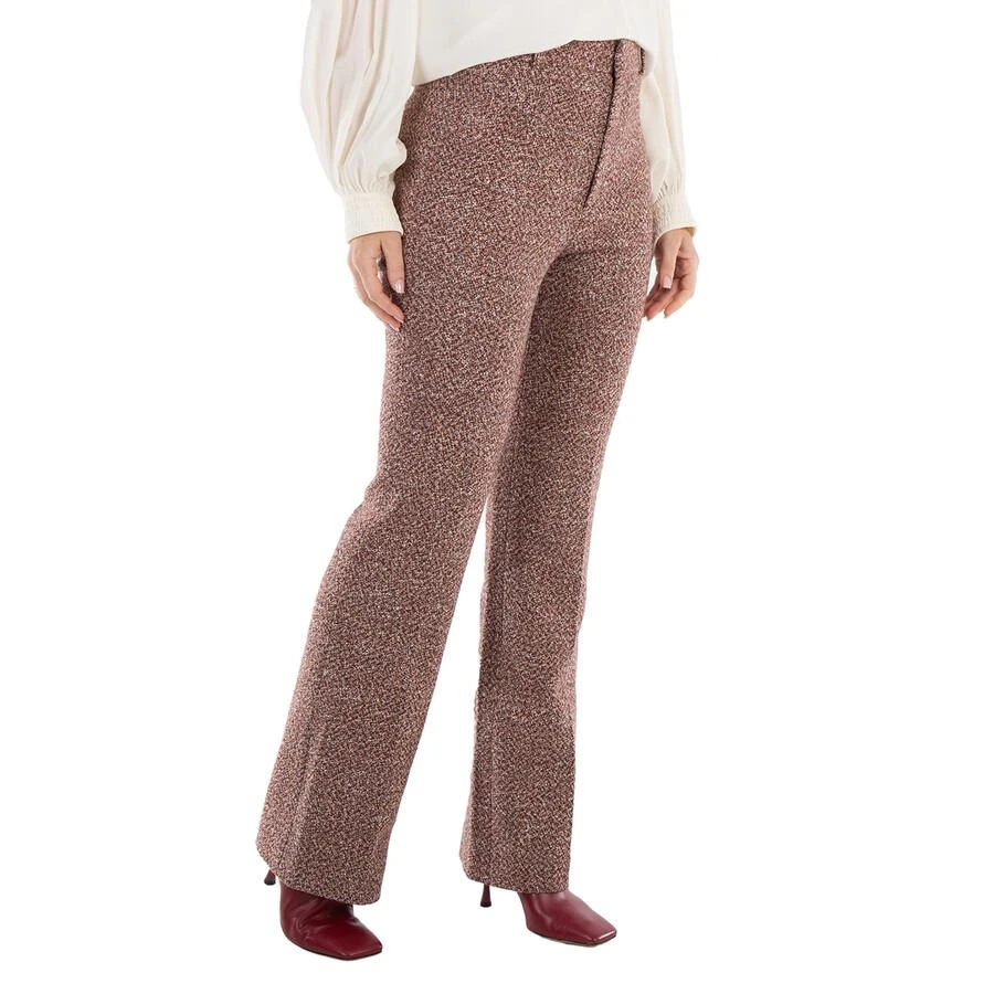 Chloé Ladies Multicolor Boucle Flared Trousers 2