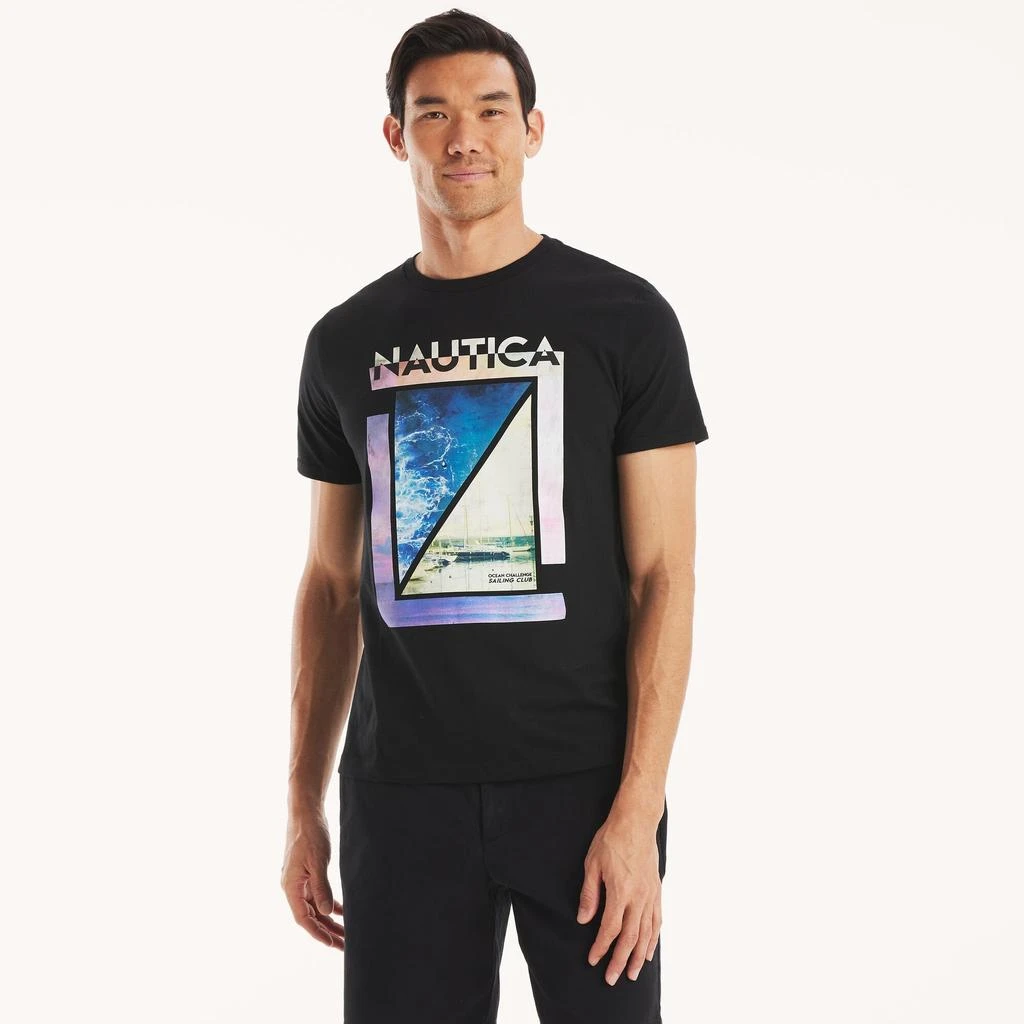 Nautica Mens Modern Sailing Graphic T-Shirt 1