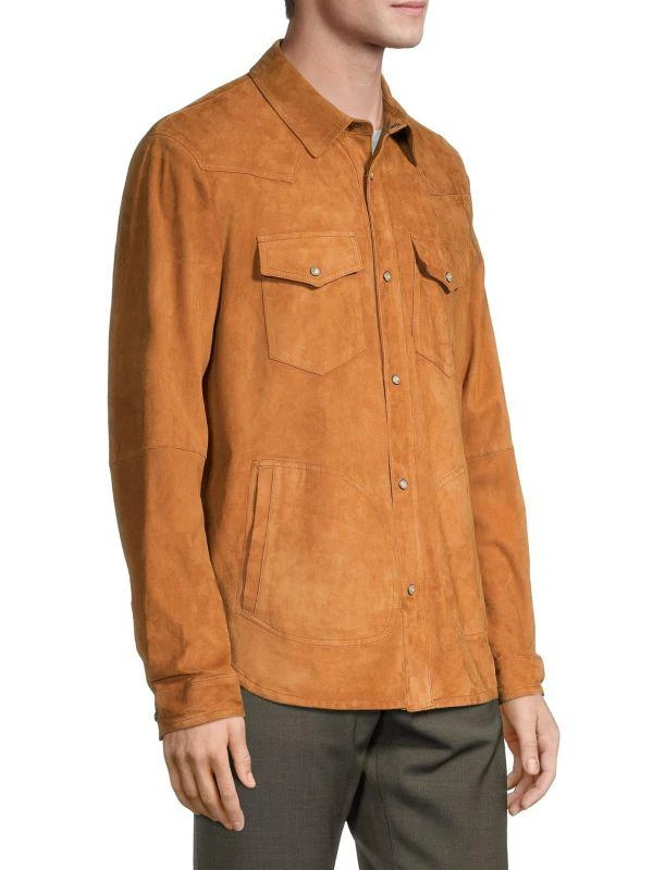 Canali Ultrasoft Suede Overshirt 3