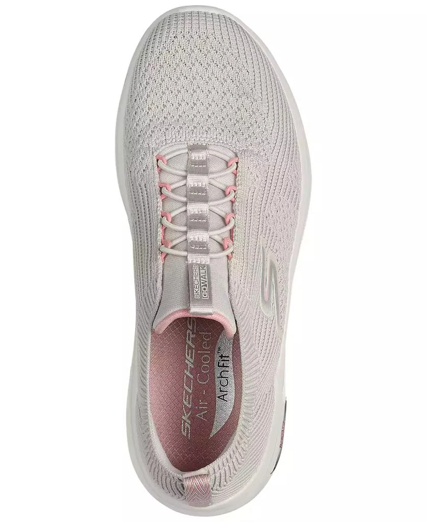 SKECHERS Women's GO WALK Arch Fit- Crystal Waves Walking Sneakers from Finish Line 5