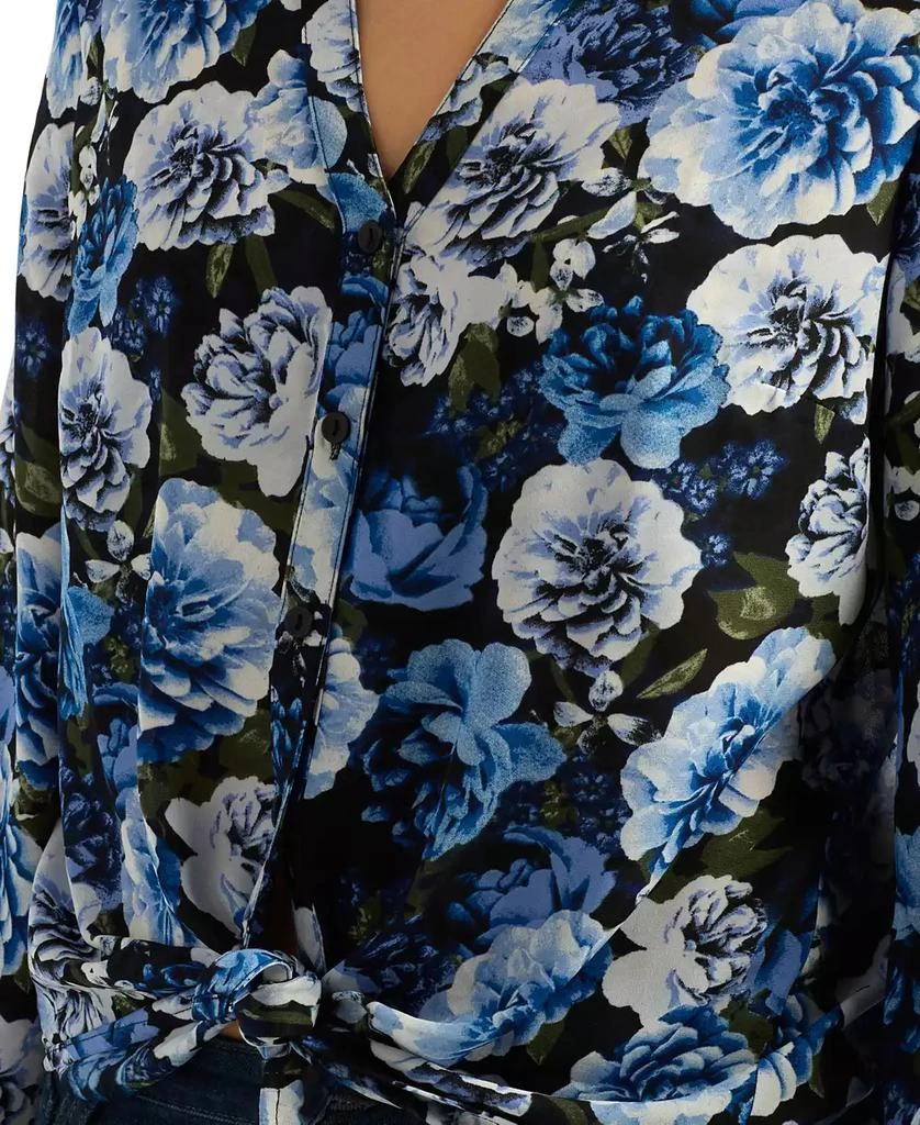 BCX Juniors
 Floral Printed Collared Top 3