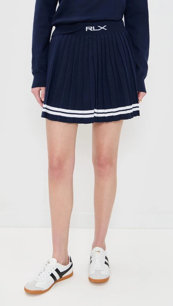Ralph Lauren Cotton Blend Pleated Skort 1