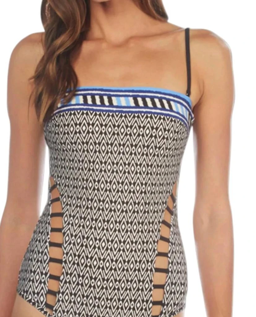 Kenneth Cole Kenneth Cole - Bandeau Cut Out One Piece Swimsuit 2