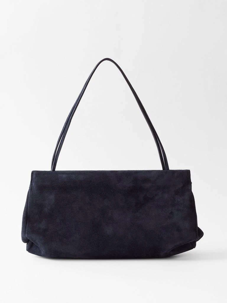 The Row Abby suede shoulder bag 1