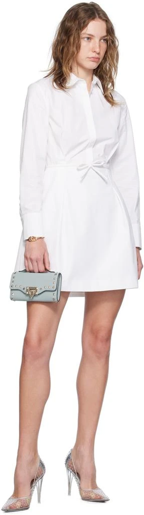 Valentino White Compact Minidress 4