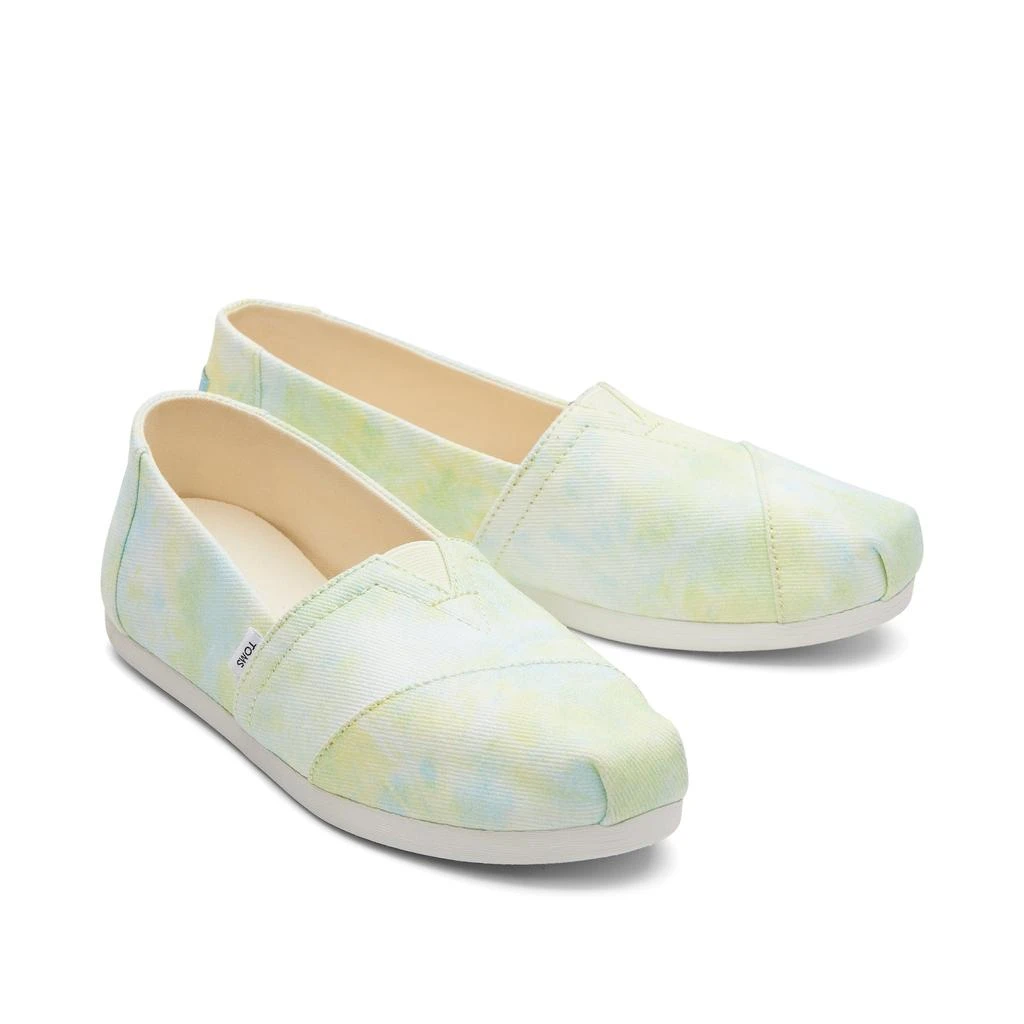 TOMS Shoes Classic Alpargata Neon Yellow Lime Tie-Dye 2