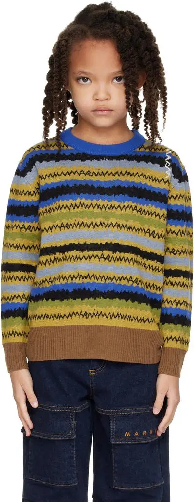 Marni Kids Multicolor Striped Sweater