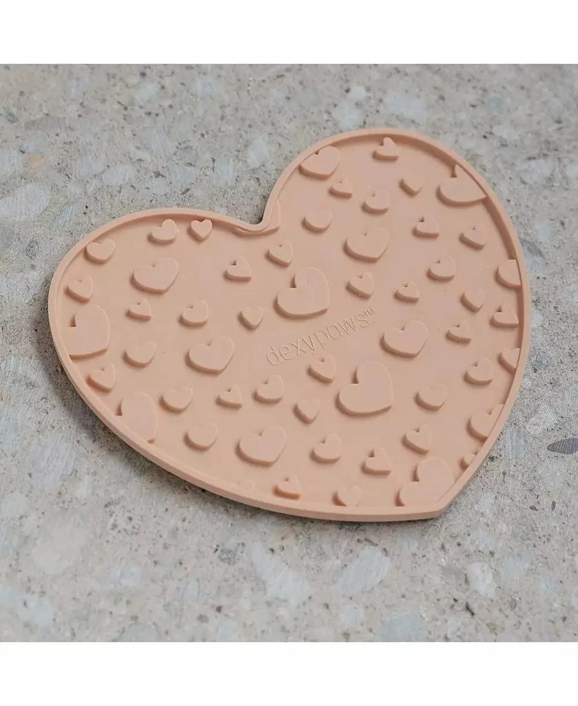 Dexypaws Enrichment Lick Mat: Blush Pink Heart 4