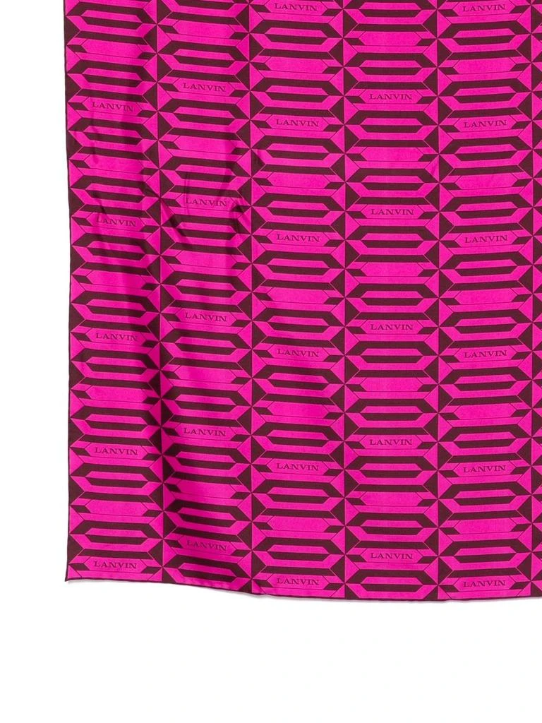 Lanvin Silk Scarf with Geometric Pattern 2