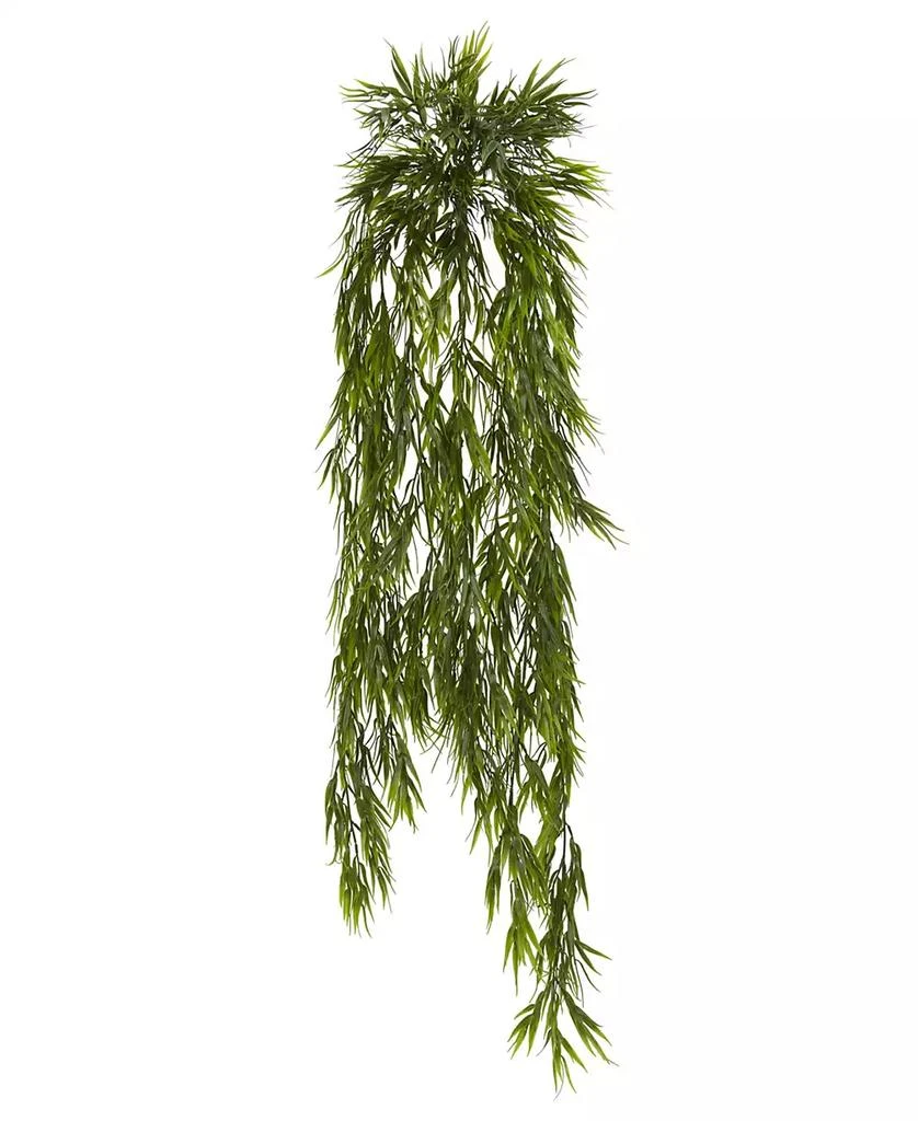 NEARLY NATURAL 2-Pc. 43" Mini Bamboo  Artificial Hanging Bush Set 1