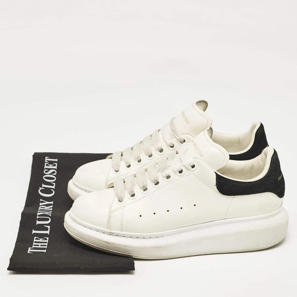 Alexander McQueen Alexander McQueen White Leather and Suede Oversized Lace Up Sneakers Size 38.5 9
