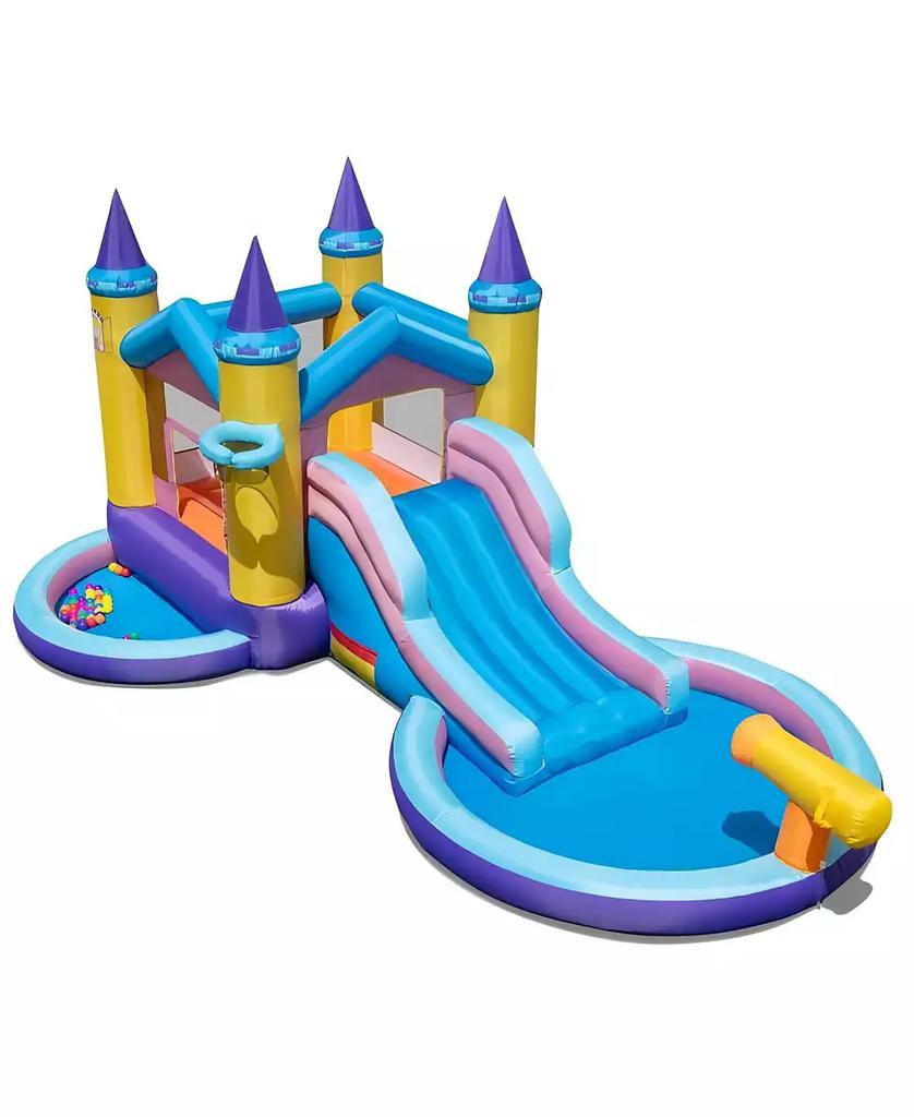 HONGGE 6 in 1 Inflatable Kids Water Park for Yard