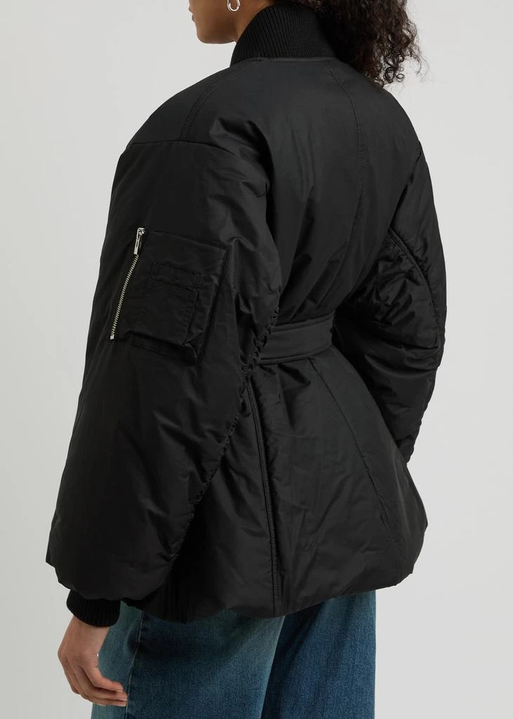 Alaïa Belted cotton-blend bomber jacket 3