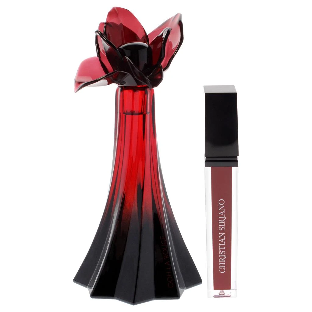 Christian Siriano Ooh La Rouge Exclusif For Women 2 Pc Gift Set 3.4 oz EDP Spray, 0.21 oz Lip Gloss - Red 2