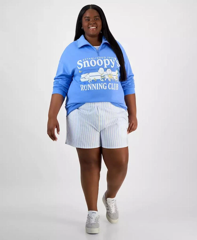 Love Tribe Trendy Plus Size Cotton Striped Boxer Shorts 1