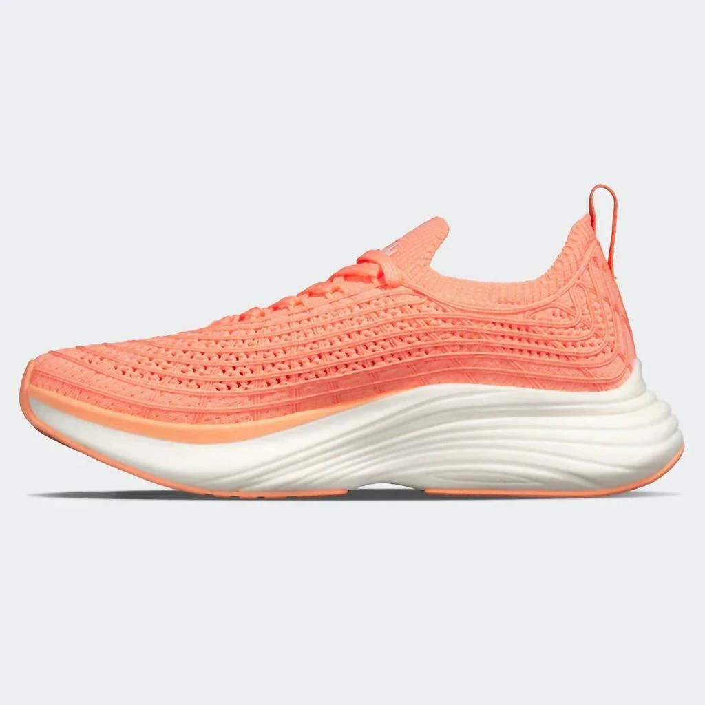 APL Women's Techloom Zipline Sneaker In Neon Peach/white 1
