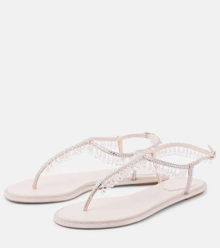 Rene Caovilla Chandelier embellished thong sandals 4