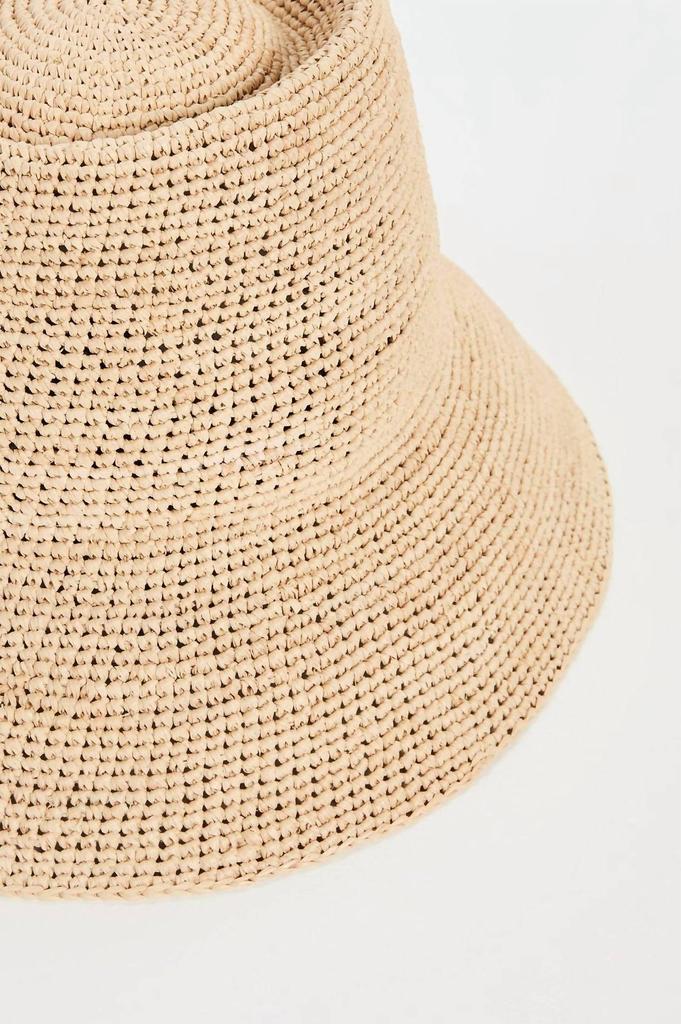 Janessa Leone Janessa Leone - Women's Felix Bucket Packable Raffia Straw Hat