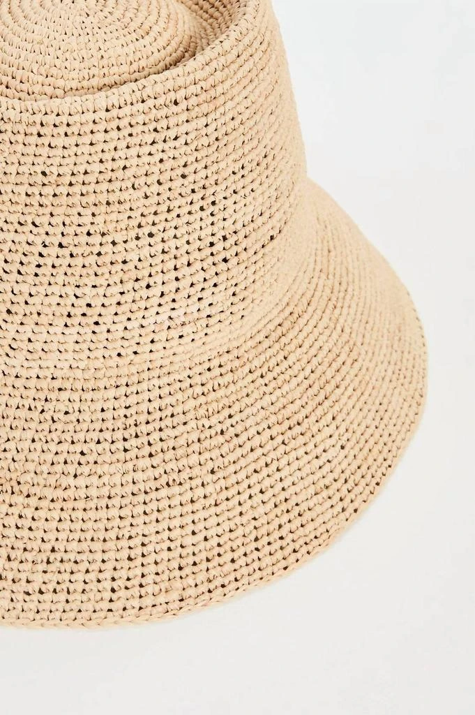Janessa Leone Janessa Leone - Women's Felix Bucket Packable Raffia Straw Hat 2
