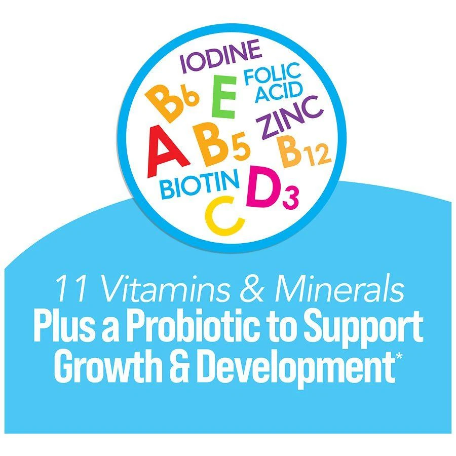 Culturelle Kids Complete Chewable Multivitamin + Probiotic, Ages 3+ Fruit Punch 7