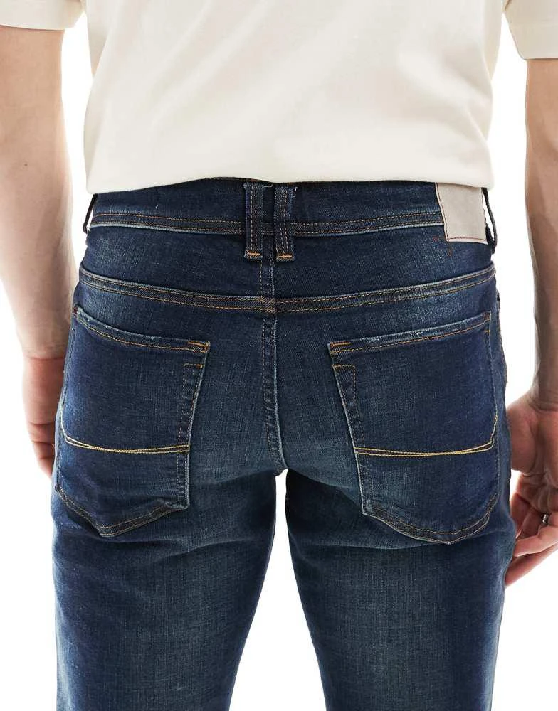 River Island River Island skinny fit jeans in faded darkwash blue 4