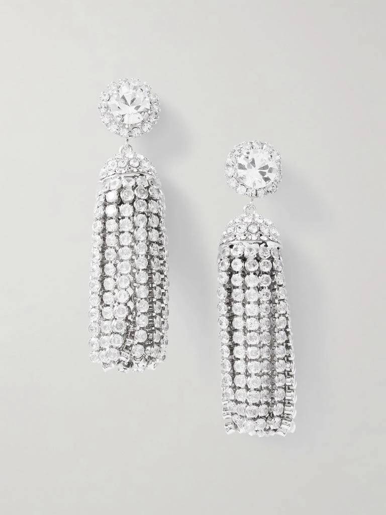 RABANNE Silver-tone Crystal Earrings