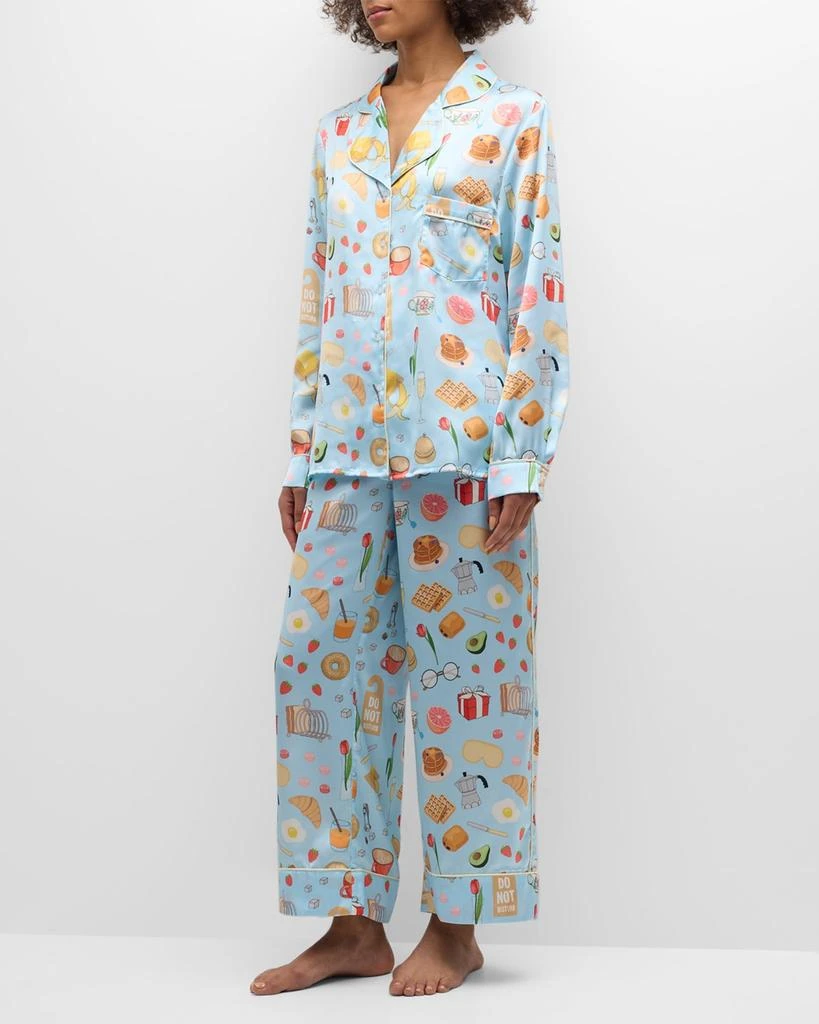 Karen Mabon Breakfast In Bed Printed Pajama Set 3