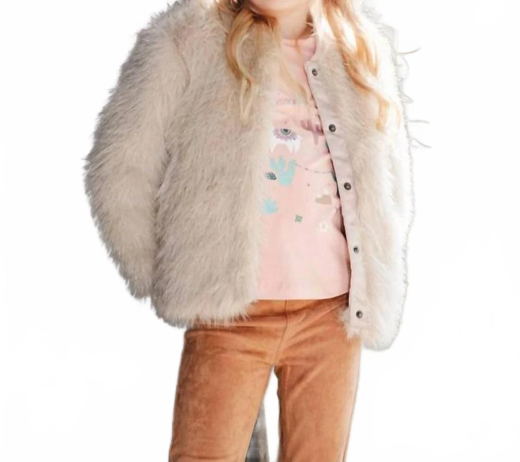 Deux par Deux Damaris Coat In Oyster Gray